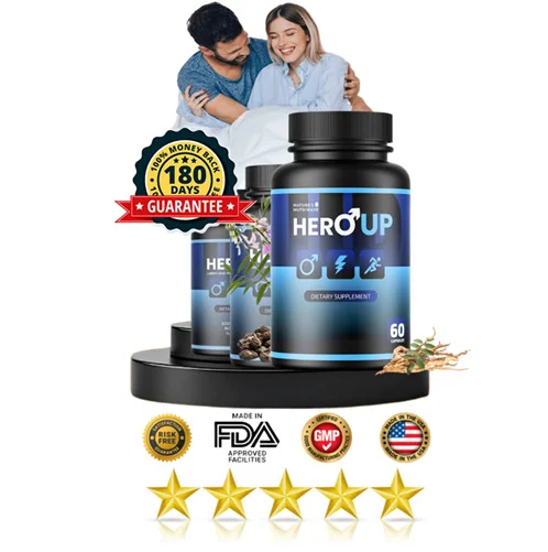  HeroUP Men's Wellness Supplement Bottle
